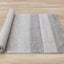 Mae Rug - Grey Taupe Bands roll on floor