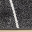 Mae Rug - Grey White Organic Lines side detail