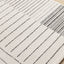 Mae Rug - White Black Intricate Lines corner