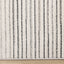 Mae Rug - White Black Intricate Lines corner detail