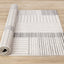 Mae Rug - White Black Intricate Lines roll on floor