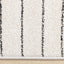 Mae Rug - White Black Intricate Lines side detail