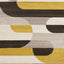 Malibu Rug - Curvy Geometric Taupe Yellow full sample