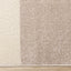 Malibu Rug - Curvy Geometric Taupe Yellow corner detail