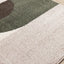 Malibu Rug - Curvy Geometric Taupe Green corner