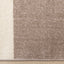 Malibu Rug - Curvy Geometric Taupe Green corner detail