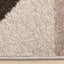 Malibu Rug - Curvy Geometric Taupe Green side detail