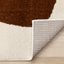 Malibu Rug - Pebbles corner flipped to show underside
