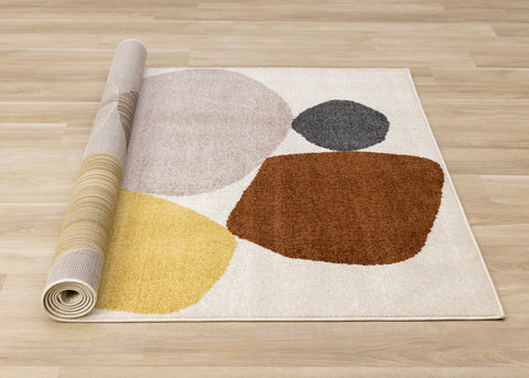 Malibu Rug - Pebbles roll on floor