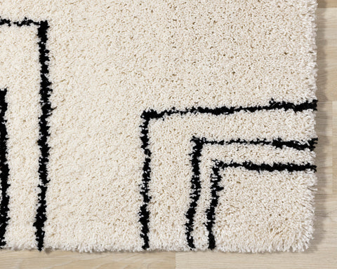 Maroq Shag Rug - Blockycorner detail