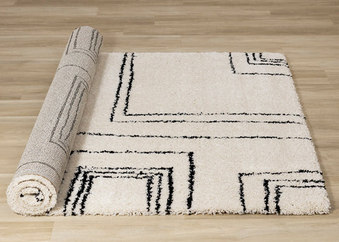 Maroq Shag Rug - Blocky roll on floor