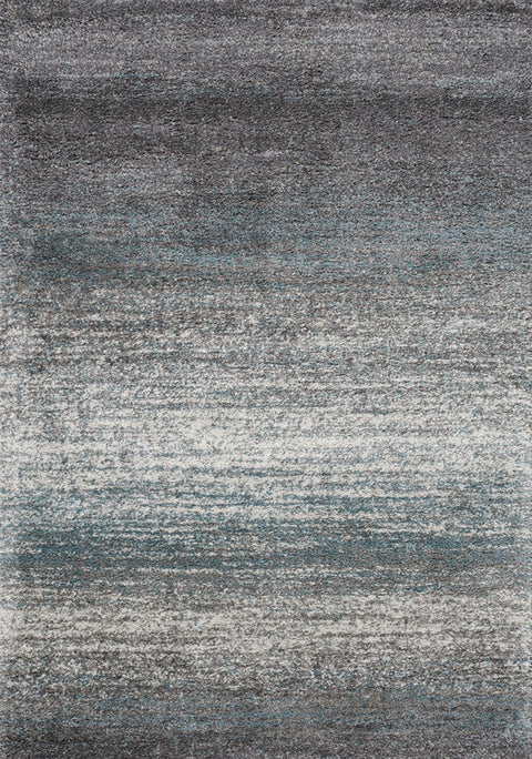 Maroq Shag Rug - Blue / Grey Stripes sample