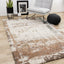 Marquis Distressed Rug - Orange Cream in living room setting