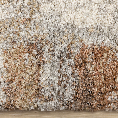 Marquis Distressed Rug - Orange Cream side detail