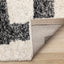 Marquis Distressed Rug - Marker Lines corner flipped to show underside