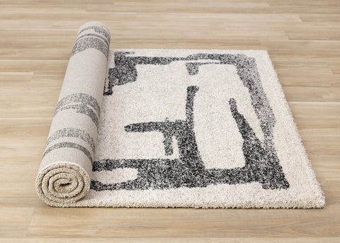 Marquis Distressed Rug - Marker Lines roll on floor