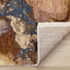 Muse Plush Rug - Marble Grain corner flipped to show underside
