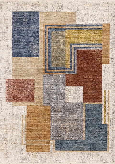 Muse Rug - Layered Geometric full sample