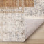 Muse Rug - Layered Geometric corner flipped to show underside