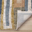 Muse Rug - Layered Bricks corner flipped to show underside