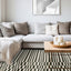 Nala Rug - Striped Rows in living room setting