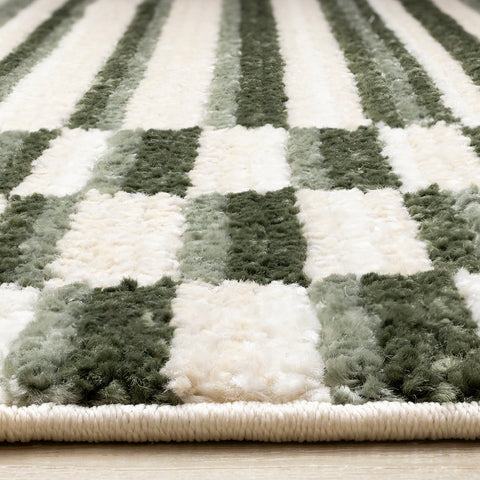 Nala Rug - Striped Rows pile height