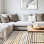 Nala Rug - Multicolor Stripes in living room setting
