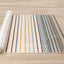 Nala Rug - Multicolor Stripes roll on floor