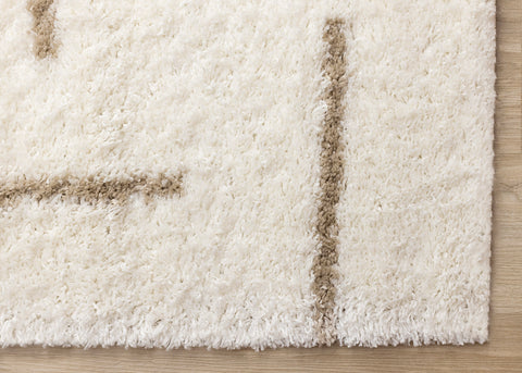 Pascal Rug - Scattered Lines corner detail