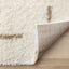 Pascal Rug - Scattered Lines corner flipped to show underside