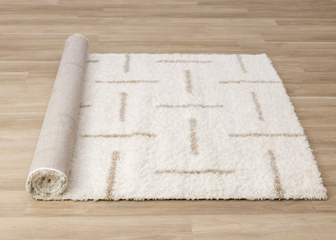 Pascal Rug - Scattered Lines roll on floor