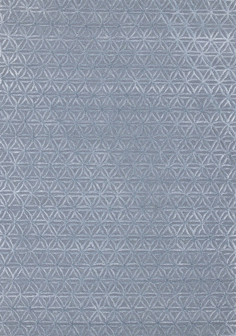 Royal Natural Wool Rug - Blue sample