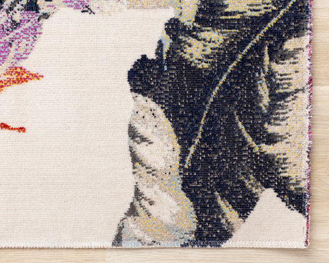 Sara Rug - Floral corner detail