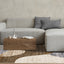 Serene Distressed Rug - Curvy Shapes in living room setting