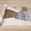 Serene Distressed Rug - Curvy Shapes roll on floor