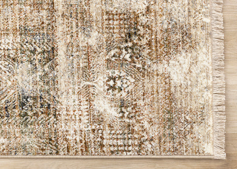 Serene Distressed Rug - Southwestern corner detail