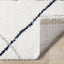 Shira Soft Touch Rug - Geometric corner flipped to show underside