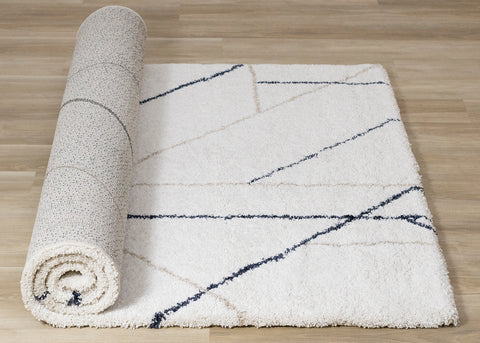 Shira Soft Touch Rug - Geometric roll on floor