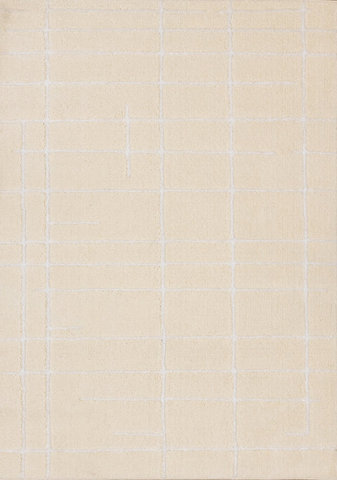Sully Rug - Cream Broken Lines full sample