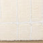 Sully Rug - Cream Broken Lines corner detail