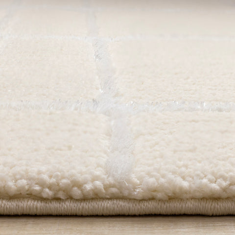 Sully Rug - Cream Broken Lines pile height
