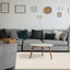 Sully Rug - Beige Diamonds in living room setting
