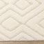 Sully Rug - Beige Diamonds corner detail