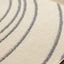 Sully Rug - Grey Swirl corner