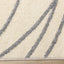 Sully Rug - Grey Swirl corner detail