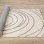 Sully Rug - Grey Swirl roll on floor