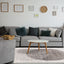 Swift Rug - Merging Circles in living room setting