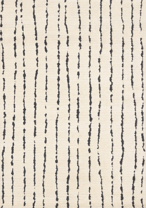 Talia Rug - Black Rain full sample