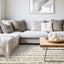 Talia Rug - Black Rain in living room setting
