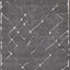 Talia Rug - Black Broken Lattice full sample